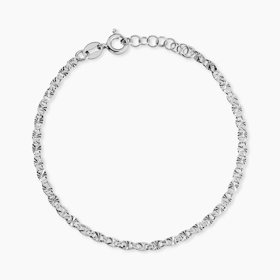 Bracelet Argent Blanc Sanve