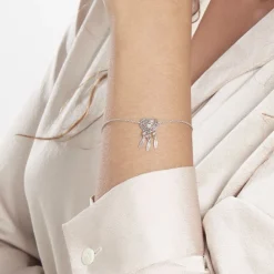 Bracelet Argent Blanc Sisile