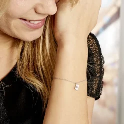 Bracelet Argent Guntrun Oxydes De Zirconium