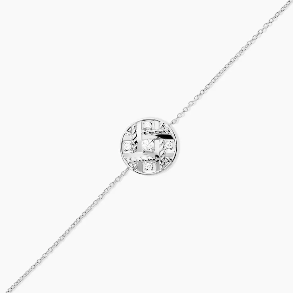 Bracelet Argent Herbert Oxydes De Zirconium
