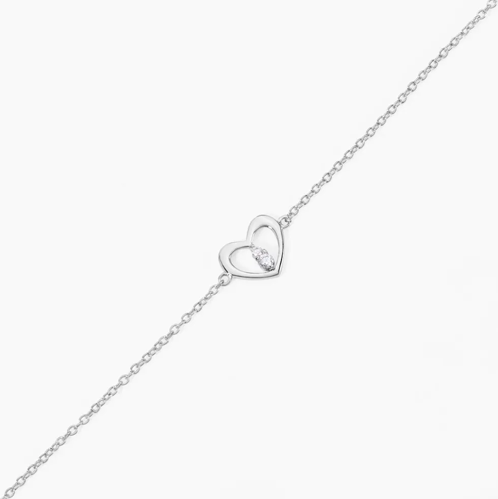 Bracelet Argent Savin Oxydes De Zirconium