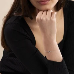 Bracelet Argent Sidonio Oxydes De Zirconium