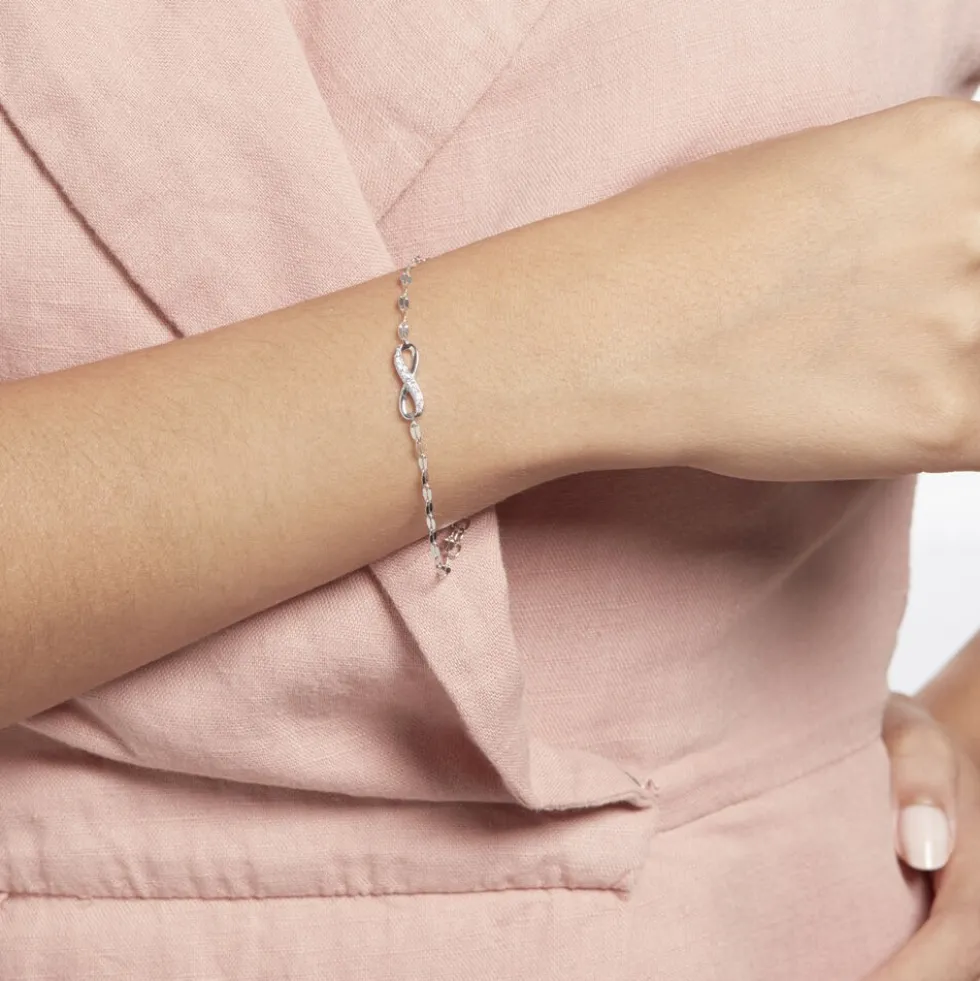 Bracelet Argent Wine Oxydes De Zirconium