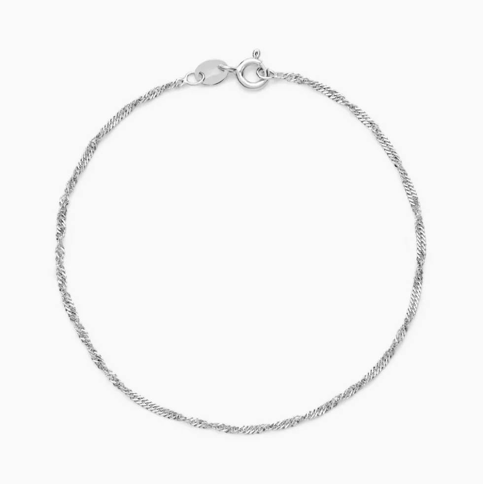 Bracelet Arletty Argent Blanc