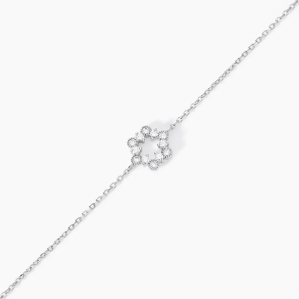 Bracelet Astrea Argent Blanc Oxyde De Zirconium