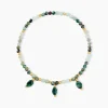 Bracelet Athena Acier Jaune Cordiérite Labradorite
