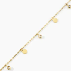 Bracelet Aurore Acier Doré Cristal