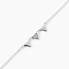 Bracelet Bartoumieu Argent Blanc Oxyde De Zirconium