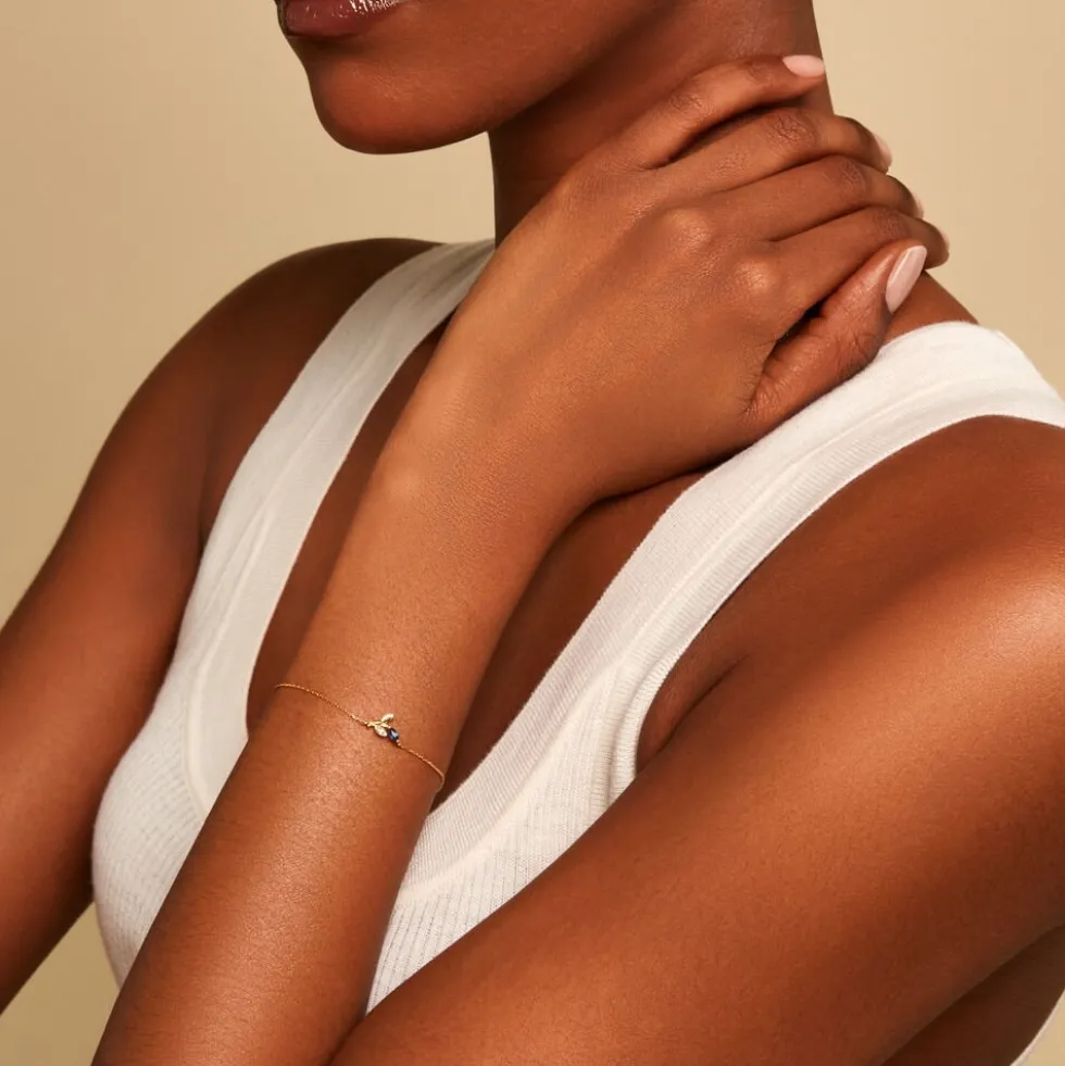 Bracelet Bendt Or Jaune Saphir Diamant