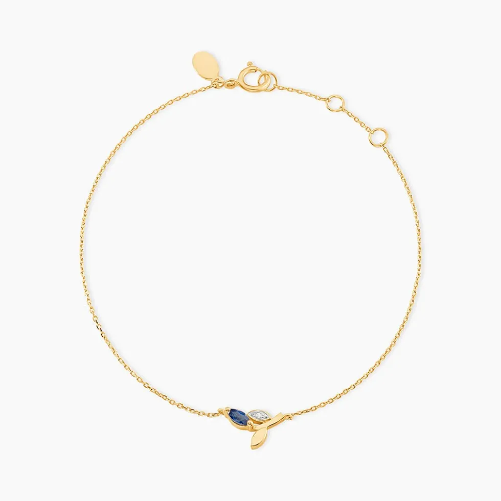 Bracelet Bendt Or Jaune Saphir Diamant