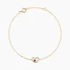 Bracelet Bengta Or Jaune Rubis Diamant