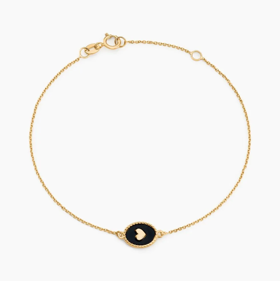 Bracelet Black Jack Or Jaune