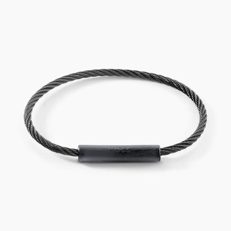 Bracelet Boss Alek Acier Noir