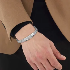 Bracelet Boss Alen Acier Blanc