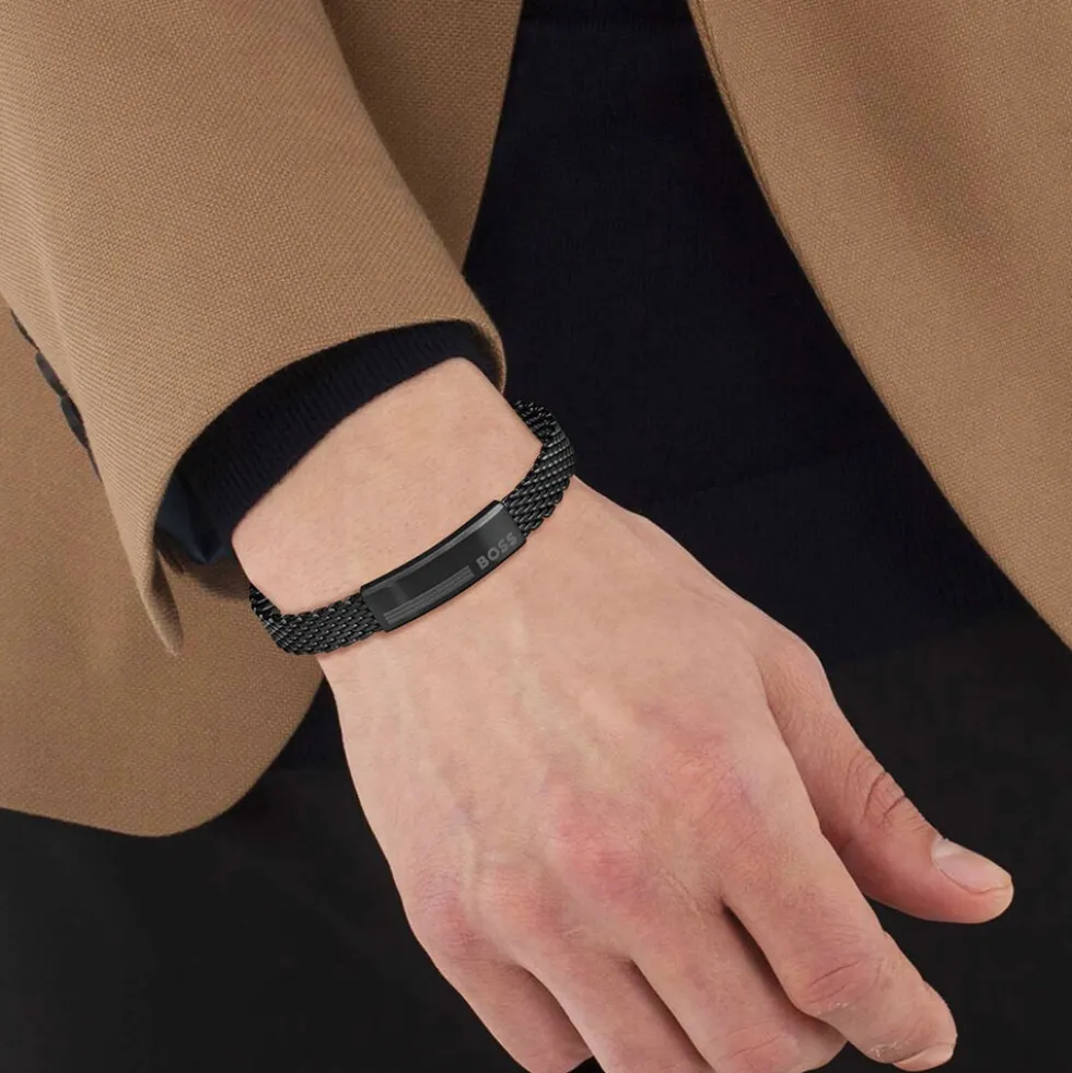 Bracelet Boss Alen Acier Noir