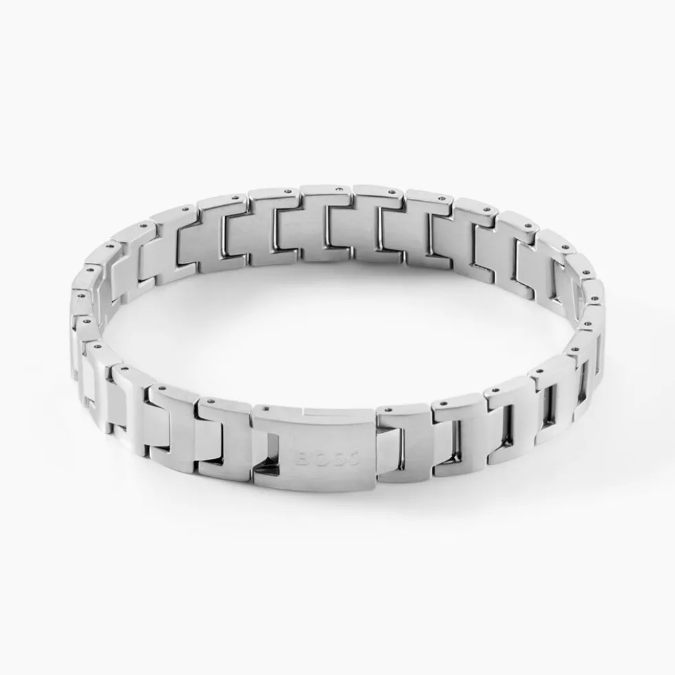 Bracelet Boss Candor Acier Blanc