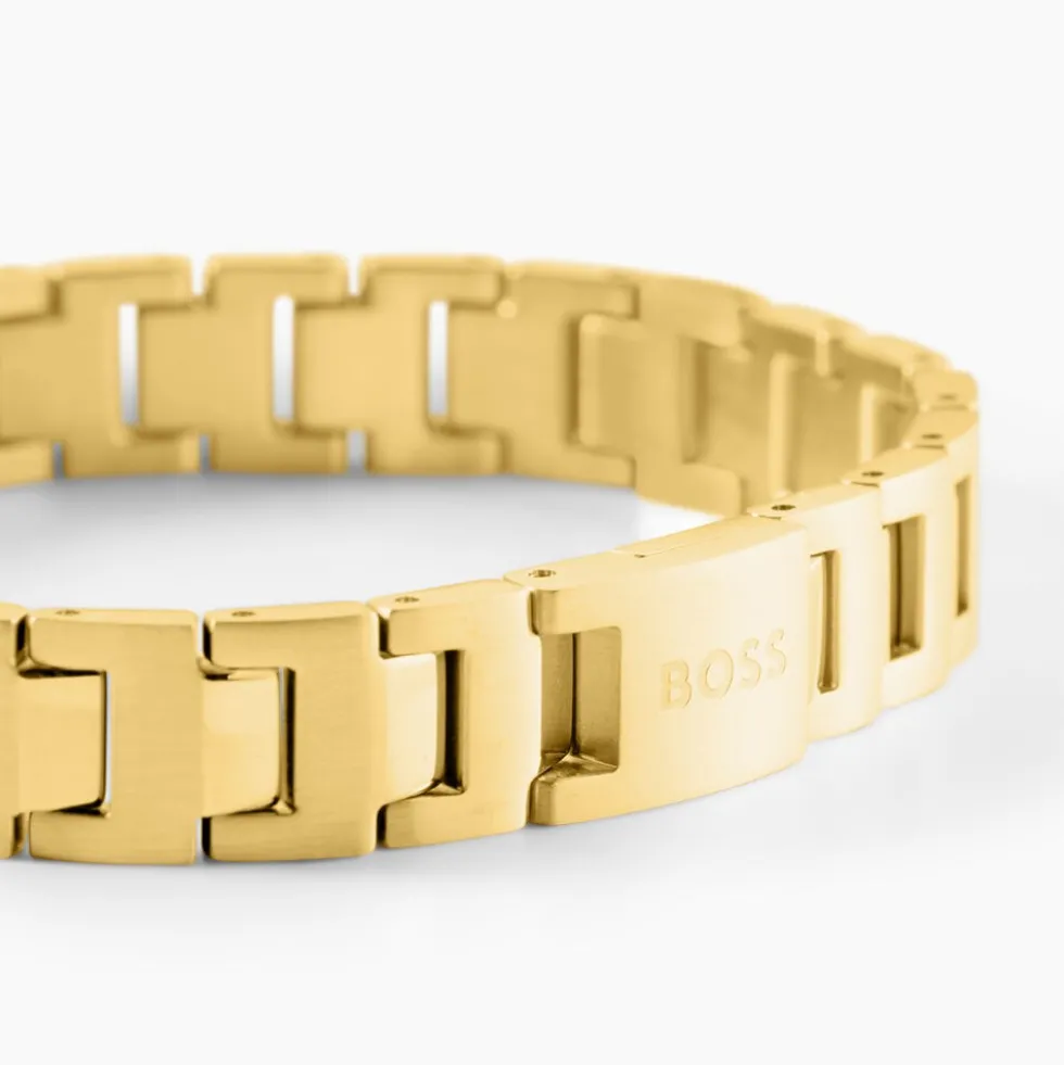 Bracelet Boss Candor Acier Jaune