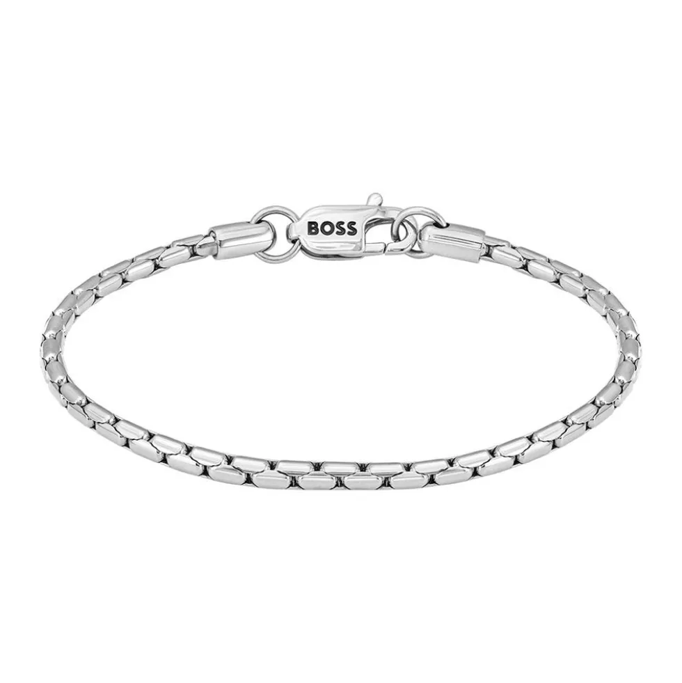 Bracelet Boss Evan Acier Blanc