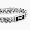 Bracelet Boss Kassy Emblem Acier Blanc
