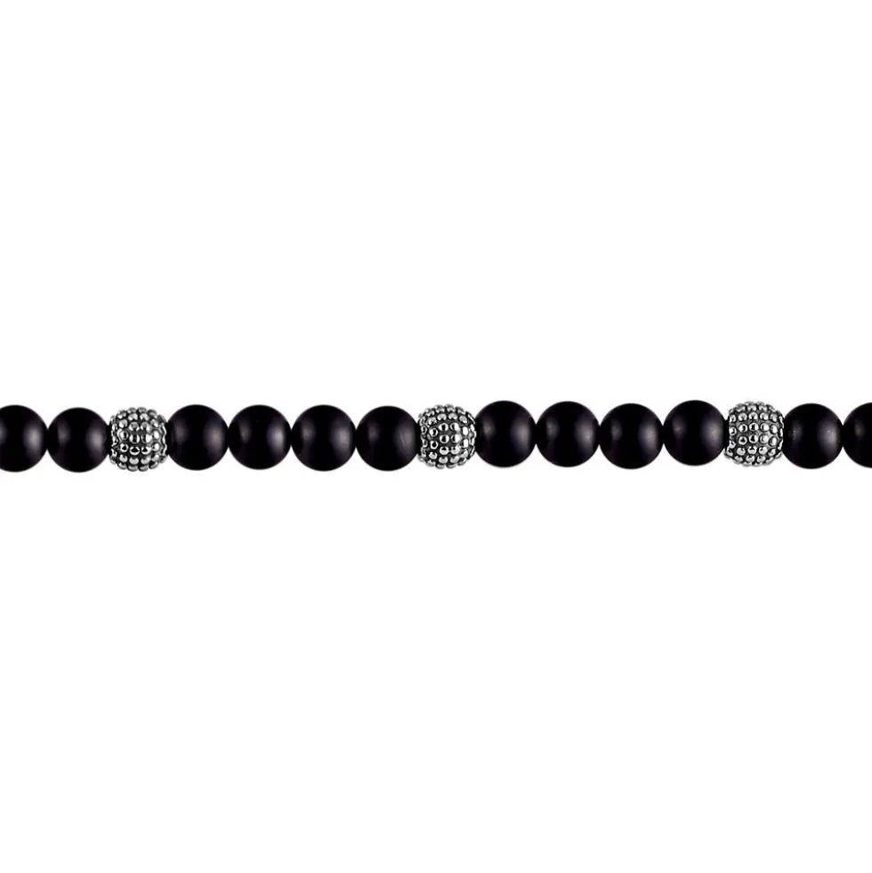Bracelet Boules Acier Gris Laloun