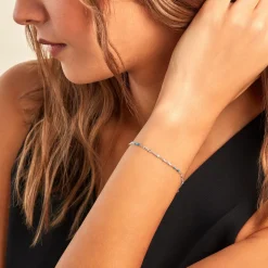 Bracelet Cacilia Argent Blanc