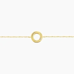 Bracelet Caius Or Jaune Oxyde De Zirconium