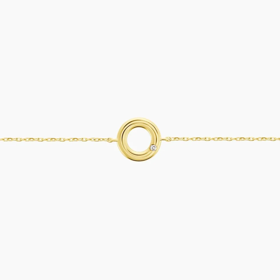 Bracelet Caius Or Jaune Oxyde De Zirconium