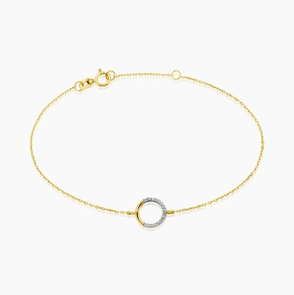 Bracelet Cajsa Or Jaune Oxyde De Zirconium