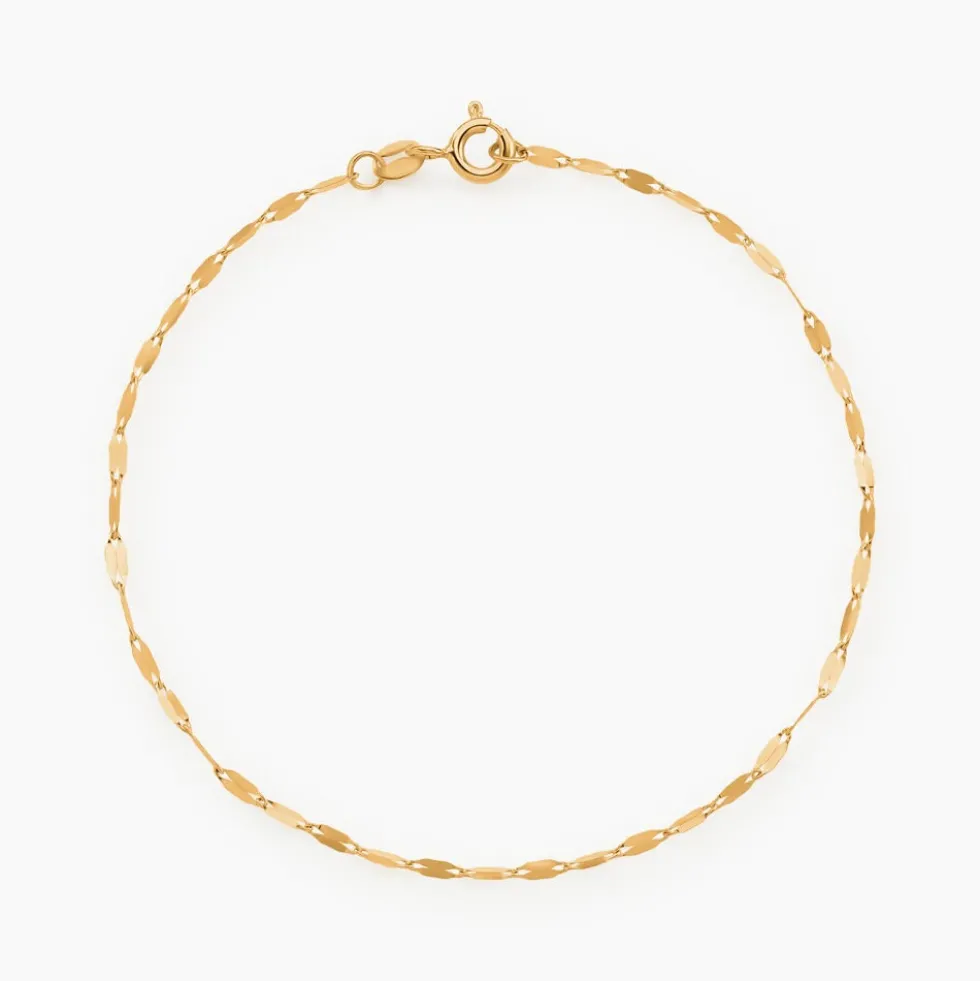 Bracelet Camelie Or Jaune