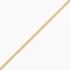 Bracelet Capucin Or Jaune Maille Marine Plate