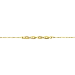 Bracelet Carolyne Or Jaune Oxyde De Zirconium