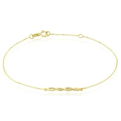 Bracelet Carolyne Or Jaune Oxyde De Zirconium