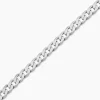 Bracelet Casper Maille Gourmette Argent Blanc