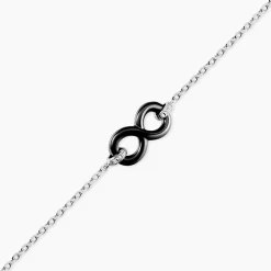 Bracelet Celinia Argent Blanc Céramique Et Oxyde De Zirconium