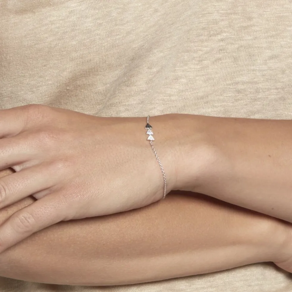 Bracelet Chleo Argent Blanc Oxyde De Zirconium