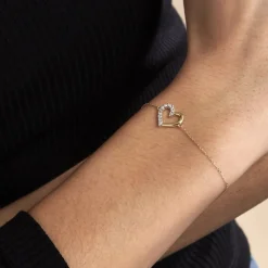 Bracelet Christine Or Jaune Diamant