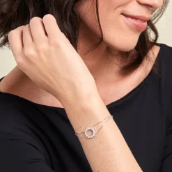 Bracelet Ciena Argent Blanc Oxyde De Zirconium