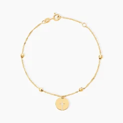 Bracelet Cobeia Croix Maille Forçat Or Jaune