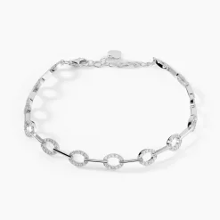 Bracelet Conie Argent Blanc Oxyde De Zirconium