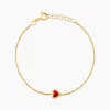 Bracelet Coralie Coeur Or Jaune