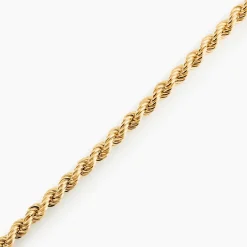 Bracelet Cordelia Maille Corde Or Jaune