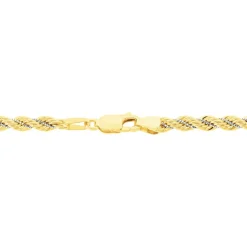 Bracelet Cordelia Maille Corde Et Venitienne Or Bicolore