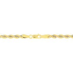 Bracelet Cordelia Maille Corde Et Venitienne Or Bicolore