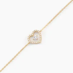 Bracelet Cortney Or Jaune Oxyde De Zirconium