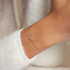 Bracelet Cortney Or Jaune Oxyde De Zirconium