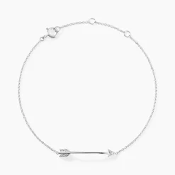 Bracelet Cupidon Or Blanc Diamant