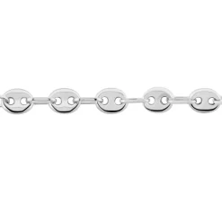 Bracelet Dami Maille Grain De Cafe Or Blanc