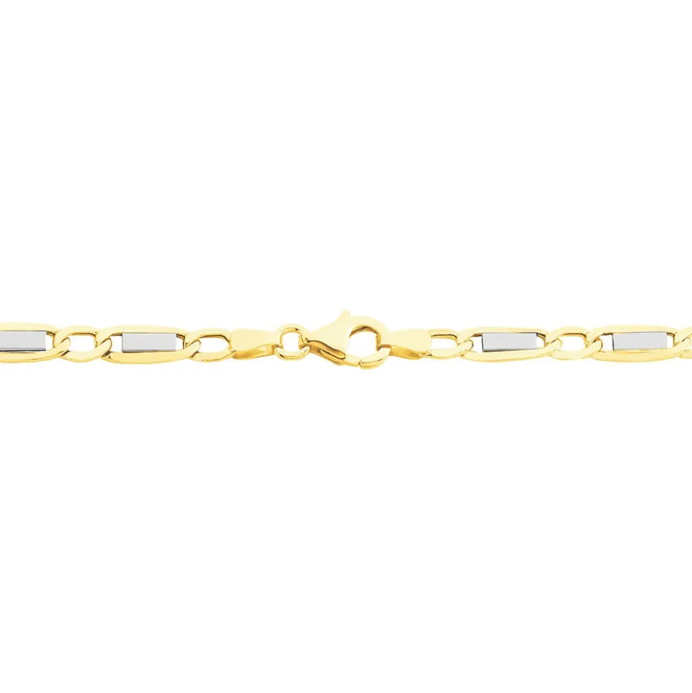 Bracelet Danae Plaquette Or Bicolore