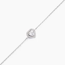 Bracelet Dari Or Blanc Oxyde De Zirconium