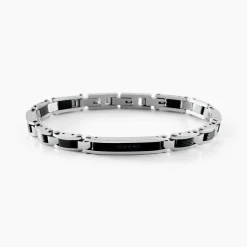 Bracelet Dax Acier Bicolore Oxyde De Zirconium